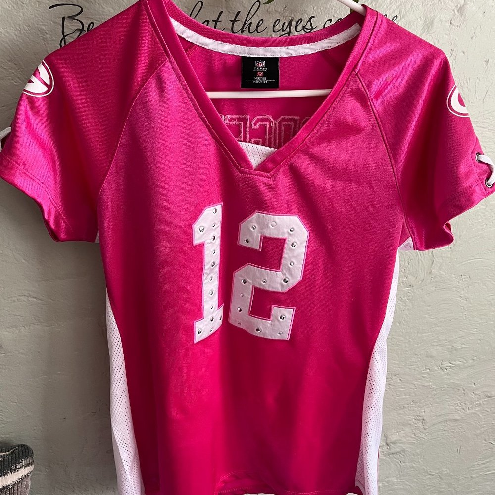 GREEN BAY PACKERS PINK AARON RODGERS WOMENS M